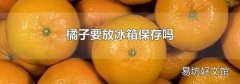 橘子要放冰箱保存嗎