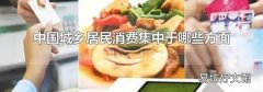 中國城鄉(xiāng)居民消費(fèi)集中于哪些方面