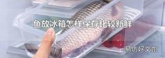 鱼放冰箱怎样保存比较新鲜