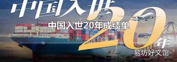 中国入世20年成绩单