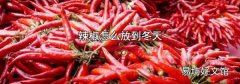 辣椒怎么放到冬天