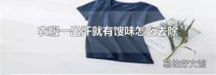 衣服一出汗就有馊味怎么去除