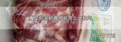 真空包装的食物能带上飞机吗