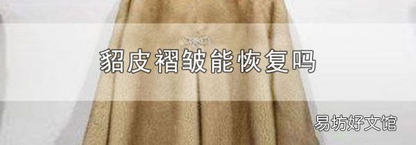 貂皮褶皺能恢復(fù)嗎