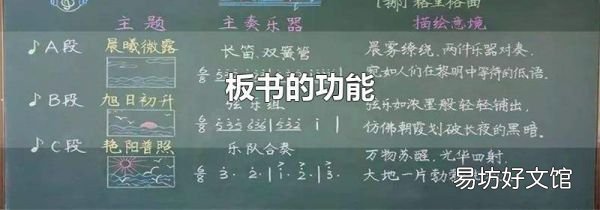 板书的功能