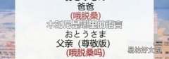 木时尼是哪里的语言