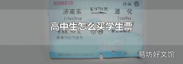 高中生怎么买学生票