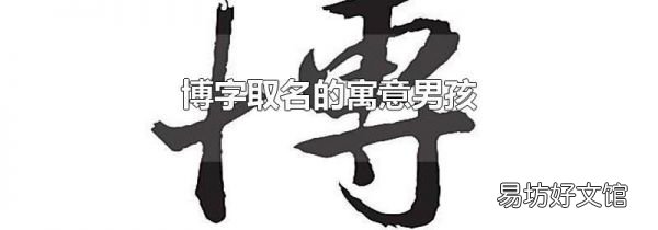 博字取名的寓意男孩