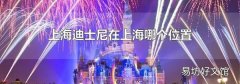 上海迪士尼在上海哪个位置