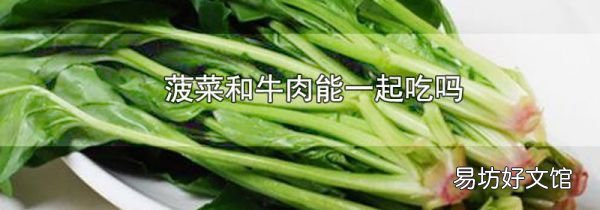 菠菜和牛肉能一起吃嗎