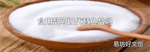 食用盐可以代替鱼盐吗