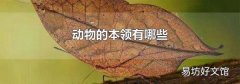 动物的本领有哪些