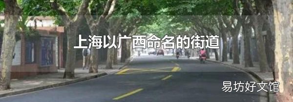 上海以广西命名的街道