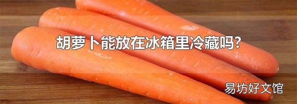 胡蘿卜能放在冰箱里冷藏嗎?