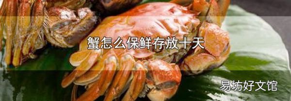 蟹怎么保鲜存放十天