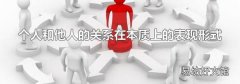 个人和他人的关系在本质上的表现形式