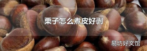 栗子怎么煮皮好剝