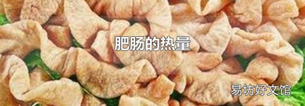 肥肠的热量