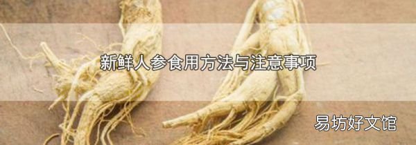 新鲜人参食用方法与注意事项