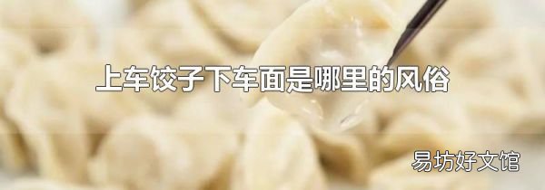 上车饺子下车面是哪里的风俗