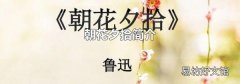 朝花夕拾简介